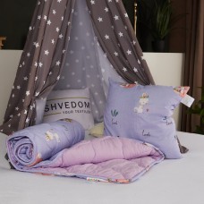 Набор в кроватку 140х110 см одеяло + подушка Combo Forest Arda в цветах