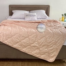 Одеяло на "Лето 180" Персик холлофайбер в трех размерах 