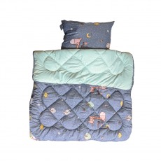 Набор в кроватку 140х110 см одеяло + подушка Combo Africa Arda в цветах
