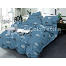  Постільна білизна Бязь Голд - "Овечки" синій 150х215 см півтораспальний