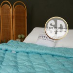 Одеяло стёганое Голубой Damani холлофайбер, в размерах на выбор