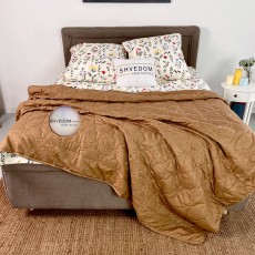 Одеяло Хлопок "Лето 150" Коричневый в трех размерах 