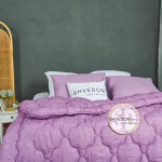 Набор Фиолет стёбаного одеяла с подушками 50*70 см Damani в размерах
