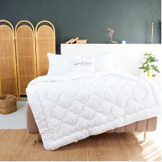 Набор Damani Белый стёбаное одеяло + 2 подушки (70*70) в размерах