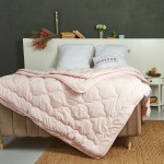 Одеяло 4 сезона на кнопках цвет Розовый Damani, размеры на выбор