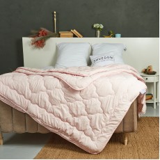 Одеяло 4 сезона двойное цвет Розовый Damani в размерах