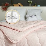 Одеяло 4 сезона на кнопках цвет Розовый Damani, размеры на выбор