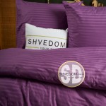  Набор постельного белья Страйп сатин Фиолет 200х215 см