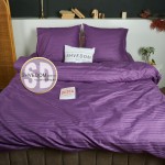  Набор постельного белья Страйп сатин Фиолет150х215 см
