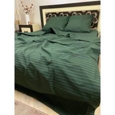   Постельное белье DaMari Бязь Голд - "Страйп" зеленый  150х215 см полуторный