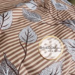   Постельное белье DaMari Бязь Голд - терракот "Листья" 200х215 см евро размер 