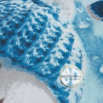 Постільна білизна DaMari Бязь Голд - блакитний "Сніговички" 200х215 см євро розмір