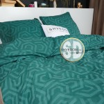  Постельное белье DaMari Бязь Голд - изумрудный зеленый  "Геометрия" 150х215 см полуторный размер 