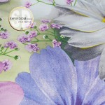   Постельное белье DaMari Бязь Голд - ромашки и розы "3D цветы" 200х215 см евро размер 