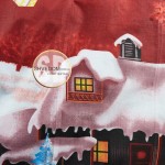   Постельное белье DaMari Бязь Голд -  красный "Рождественский бум" 180х215 см двуспальный размер 