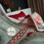 Постільна білизна тканина фланель DaMari "Різдв'яний гномик" колір сірий в сімейному розмірі