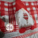 Постільна білизна тканина фланель DaMari "Різдв'яний гномик" колір сірий в сімейному розмірі