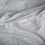  Набор постельного белья Страйп сатин Белый150х215 см