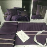 Постельное белье First Choice c. Deluxe Satin Dark Series 200х220 см Stripe Style Purple 