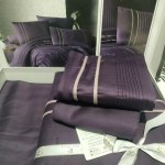  Постільна білизна First Choice c. Deluxe Satin Dark Series 200х220 см Stripe Style Purple 