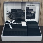 Постельное белье First Choice c. Deluxe Satin Dark Series 200х220 см New Trend Black 