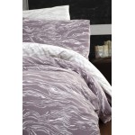 Евро постельное белье фланель First Choice Larnell Lilac темная пудра Турция  (50х70 см)