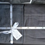 Постельное белье First Choice c. Jacquard Satin Dark 200x220 см Regina Anthracite Серый