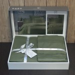 Постельное белье First Choice с. Deluxe Ranforce Dark 200х220 см євро Gala Dark Green 