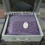 Махровая простынь 100% хлопок 160х220 см LuiSa Vip Series Pink цвет Фиолет