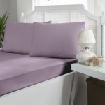 Сатиновая простынь на резинке с наволочками First Choice 160х200 +30 см (50х70см) SF-230 Lavender
