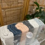 Набор махровых полотенец 50х90 см Lux Vip Cestepe Rika для лица 6 шт.
