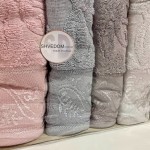 Набор махровых полотенец Турция 50х90 см Lux Vip Sehrazat для лица 6 шт.