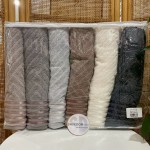 Набор махровых полотенец 50х90 см Lux Cotton LuiSa Yeni Cizgili для лица 6 шт.
