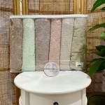 Набор махровых полотенец 70х140 см Lux Cotton LuiSa Motif банные 6 шт.
