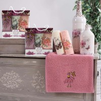 Кухонные полотенца в наборе Swan Flower 30х50 см (3 шт.) - махровые