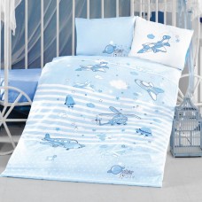 Детское постельное белье в кроватку Clasy Baby Ranforce 100×150 см Super Wings