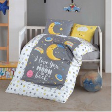 Детское постельное белье с луной Clasy Baby Ranforce 100×150 см Luna