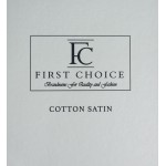 Комплект постільної білизни First Choice с.Cotton Satin Advina Indigo в двох розмірах
