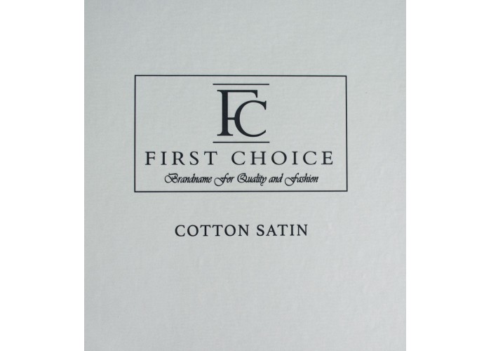 Постільна білизна First Choice с.Cotton Satin 200х220 см Duet Style Duman Indigo