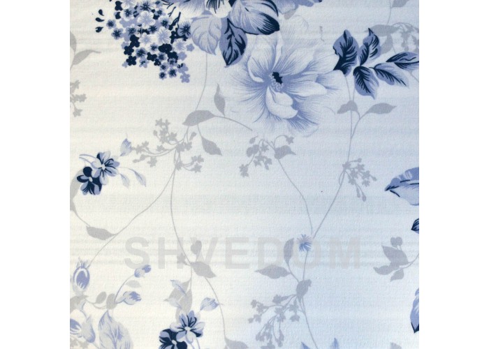 Євро постільна білизна фланель First Choice "Jaden Mavi" синій Туреччина (50х70 см)