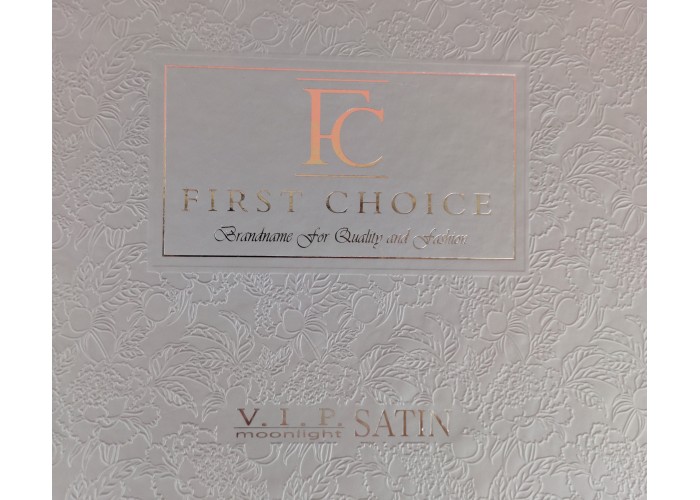Комплект постільної білизни First Choice с:V.I.P Satin Moonlight 200х220 см London Kahve