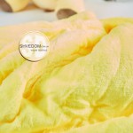 Плед плюшевая игрушка Желтый "Единорог" 110х160 см