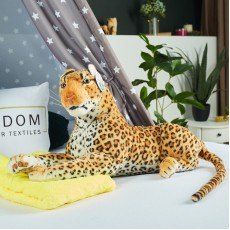 Дитячий плед іграшка "Леопард" 110х160 см колір Рижий 